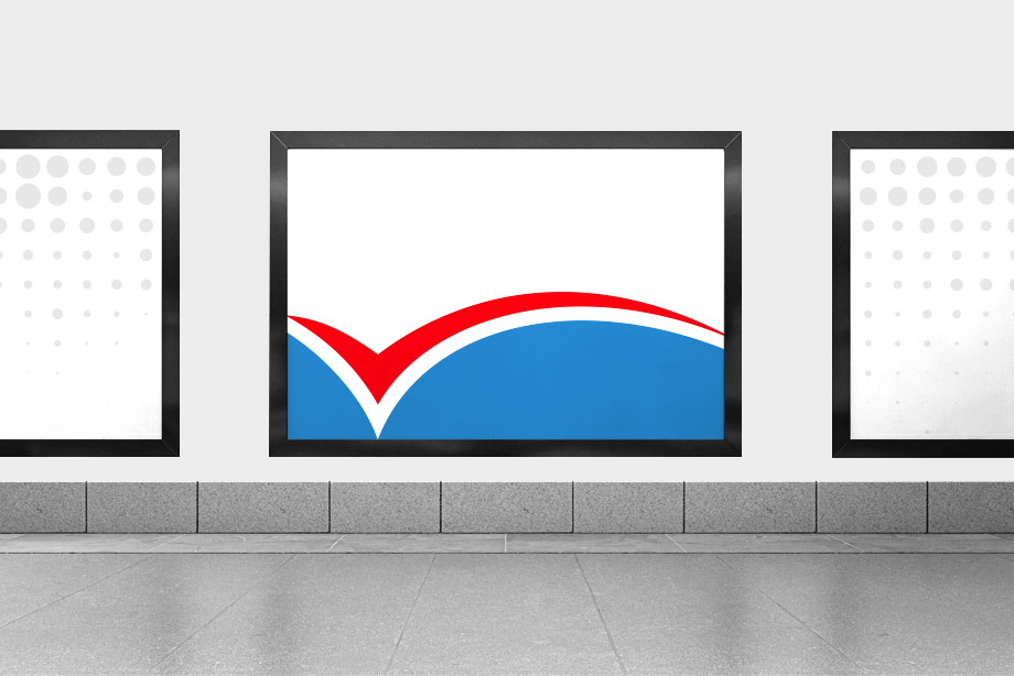 Großflächenplakate mit individuellem Druck für aufmerksamkeitsstarke Außenwerbung in Bahnhöfen und U-Bahn-Stationen